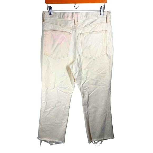 J. CREW Demi Bootcut Jeans Size‎ 30 Distressed Beach Cotton Coastal Nautical - Picture 5 of 13